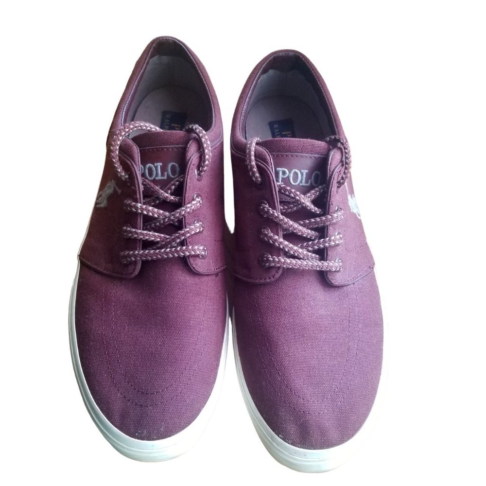 Polo Ralph Lauren | Maroon | Faxon Low | Sneaker | Top Canvas Preppy | Size: 12D